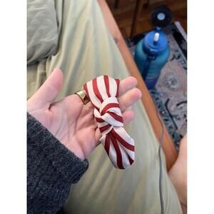 Chic Red and White Striped Headband